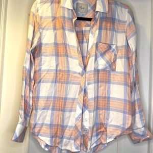 Women’s Rails plaid button down sz XS